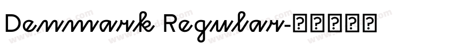 Denmark Regular字体转换